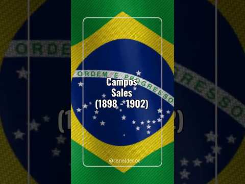 PRESIDENTES do BRASIL - CAMPOS SALES #brasil #presidente #history #curiosidadeshistoricas