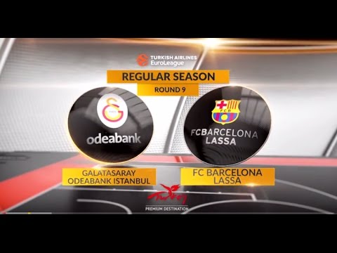 EuroLeague Highlights RS Round 9: Galatasaray Odeabank Istanbul 78-64 FC Barcelona Lassa