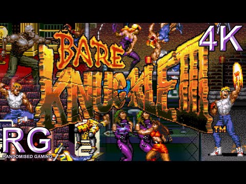 Bare Knuckle III / Streets of Rage 3 - SEGA Mega Drive - Intro, Axel longplay & region changes [4K]