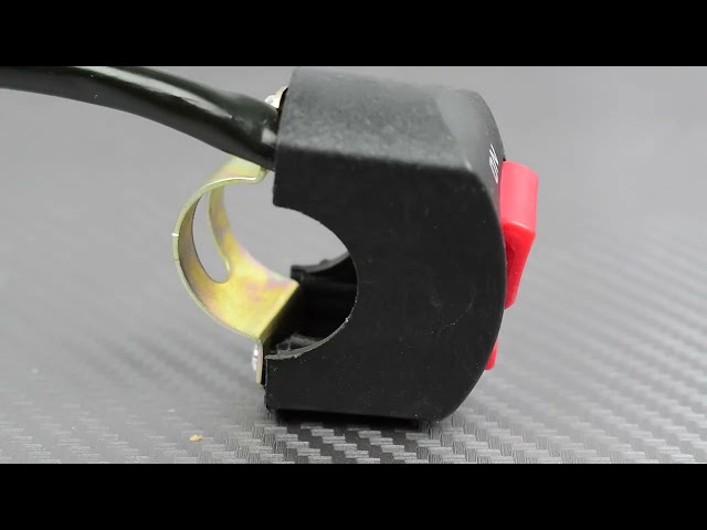 Vídeo relacionado con Greluma interruptor de manillar de motocicleta de 22mm y 7/8 pulgadas, botón momentáneo para arranque eléctrico, interruptor resistente al agua con luz LED