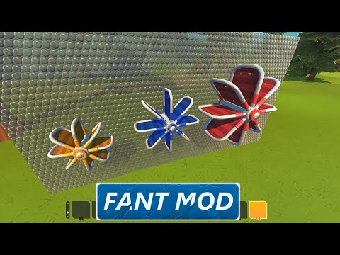 Scrap Mechanic Modded | Fant Mod 7.81 - Water Wheels!
