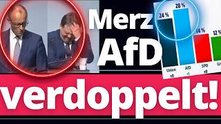 ACHTUNG: CDU bricht völlig auseinander! Merz hat die AfD verdoppelt!