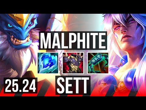 MALPHITE vs SETT (TOP) | Good KDA: 8/1/14 | KR Diamond | 25.24