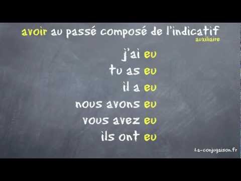 avoir au passé composé de l'indicatif - La-conjugaison.fr