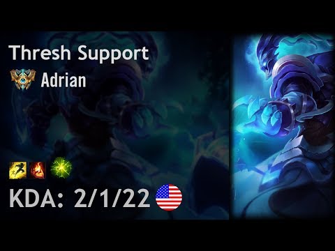 Thresh Support vs Leona - Adrian - NA Challenger Patch 8.5