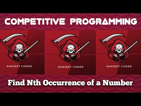 Competitive Programming | Find Nth Occurrence of a Number in an Array