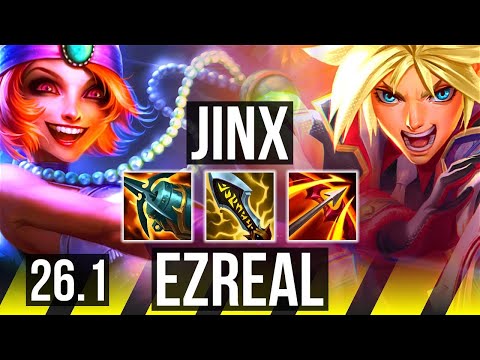 JINX & Leona vs EZREAL & Alistar (ADC) | 62K damage, 5k gold comeback | KR Master | 26.1