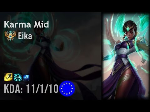 Karma Mid vs Lissandra - Eika - EUW Challenger Path 6.4