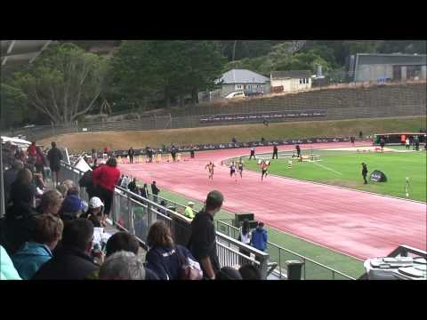 2015 NZTf Senior Men 100m Heat 1