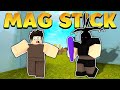 Using the MAG STICK to Make Players Leave The Game! (Roblox Booga Booga)
