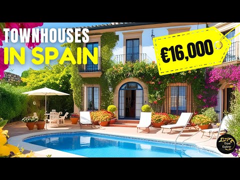 TOWNHOUSES with POOLS in SPAIN 🇪🇸 | Affordable Homes for Sale from €16,000 in Sunny Andalusia