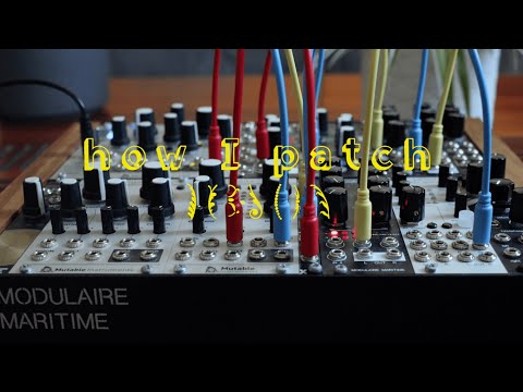 How I Patch // tiny ambient modular patching process