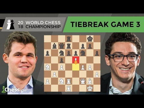 Carlsen vs Caruana (Tiebreak Game 3 Analysis) | World Chess Championship 2018