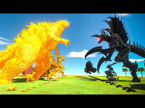 Thermo Godzilla & Orange Monster Team vs Dark Gigan – ARBS Cinematic Battle