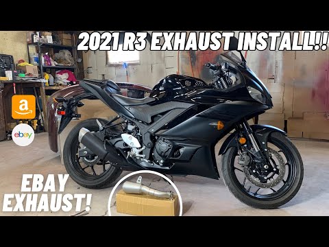 How To Install eBay Exhaust On 2015-2021 Yamaha R3 🔥 | Problem Fixed | Best Result & Very Easy |