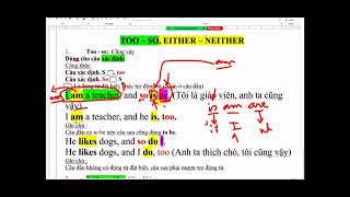 LT too - so - either - neither bài 2