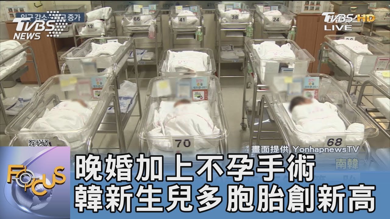晚婚加上不孕手術 韓新生兒多胞胎創新高