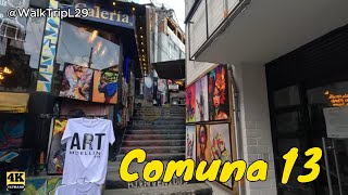 COMUNA 13 | Medellin [4K] 🚶📹🎉🎨❤️🌏 Art & Cuture #walktripl29 #travel #colombiancity #comuna13 #trip