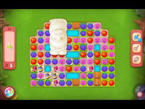 Gardenscapes level 25 No booster (12 moves) hard😈