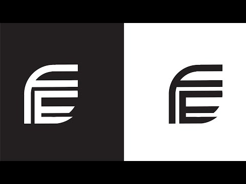 How to Design a simple Monogram Logo | FE Logo Design Day 7
