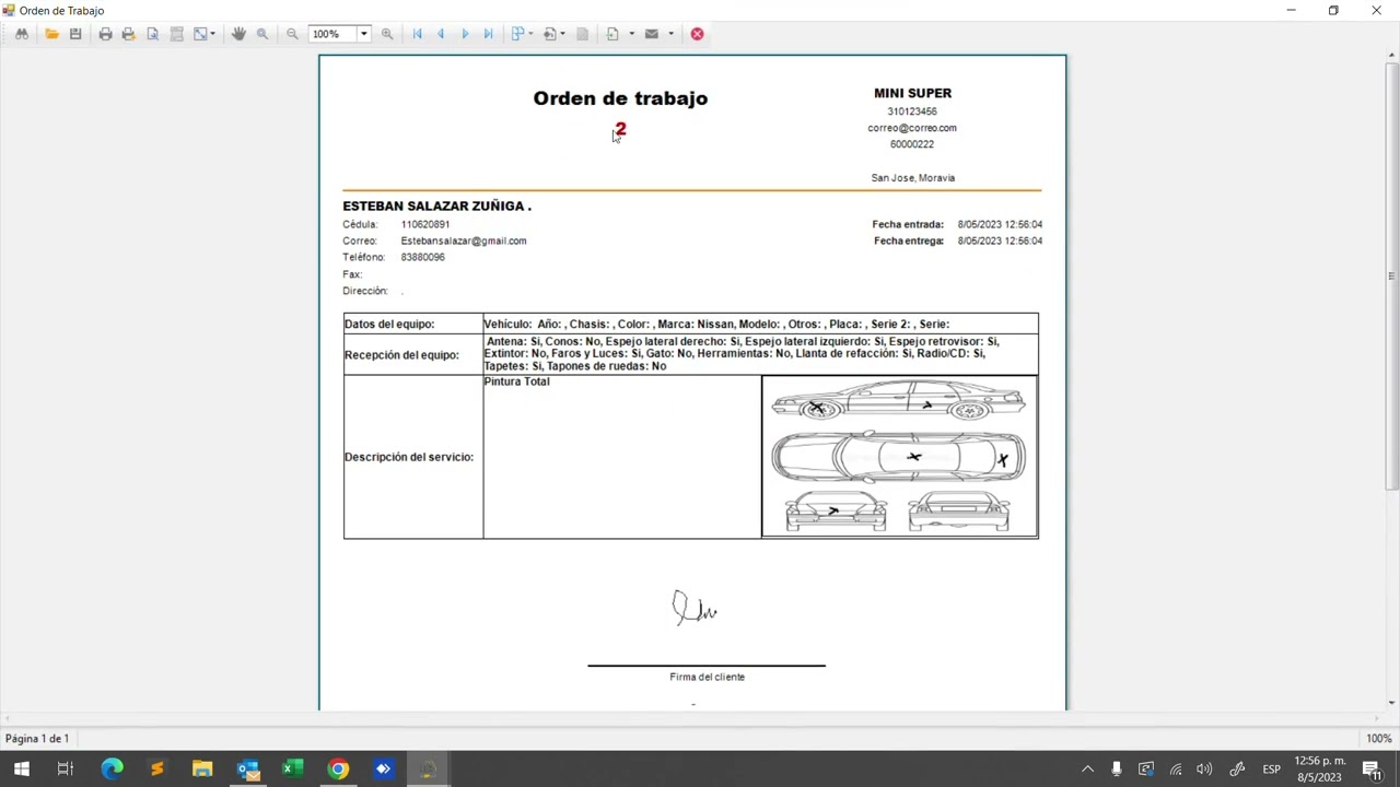 Caso de uso: Manejo de órdenes de trabajo automotriz en LUX ERP