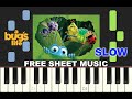 SLOW Piano Tutorial A BUG S LIFE SUITE By Randy Newman Pixar With Free Sheet Music Pdf