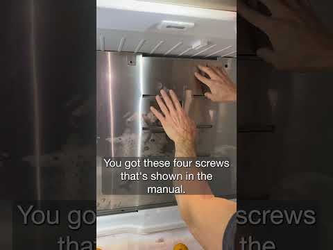 Bosch B36CL Dual Compressor Refrigerator Back Panel Removal in the FF Section #short