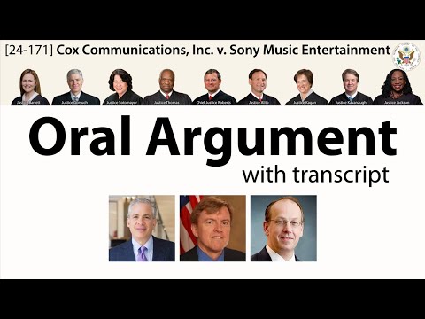Oral Argument on turning off the internet of torrenters: Cox ...