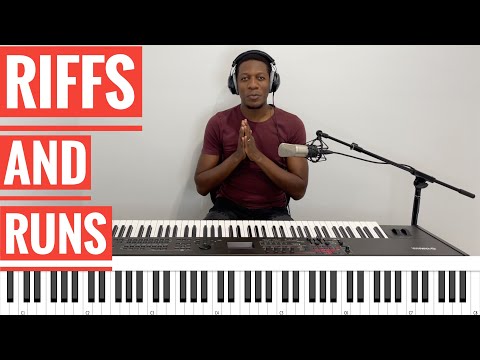 Gospel piano riffs and runs