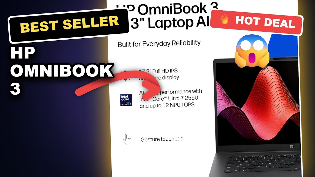 HP OmniBook 3 Unboxed Review: 15th Gen Intel 7-255U Performance, FHD Display & More