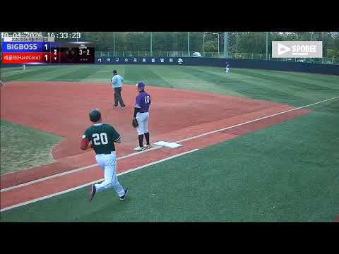 레귤러(HardCore) vs BIGBOSS 경기 영상 | 10/4 (소망야구장)