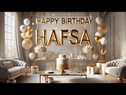 Happy Birthday Hafsa DJ Remix Song | Happy Birthday Hafsa Name Song 🎉🥳 | Birthday Wishes