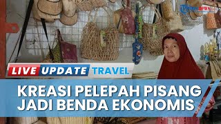 Warga Bengkulu Berhasil Sulap Pelepah Pisang Jadi Kerajinan Bernilai dari Sepatu, Tas hingga Topi