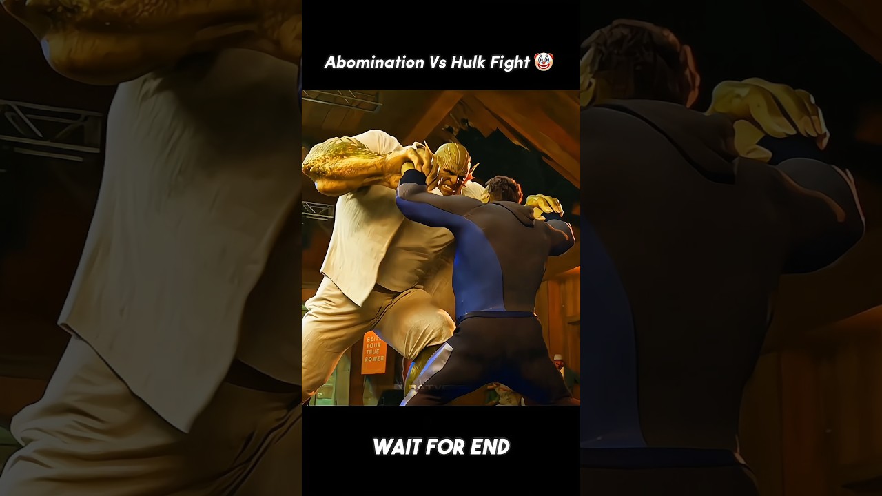 Abomination Vs Hulk Fight Is Good But 🤯 #shorts
