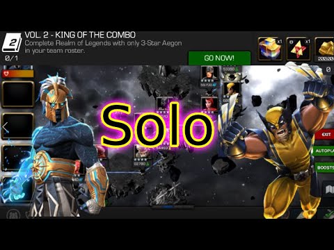 This Is How I Soloed Wolverine In Realm Of Legends With 3 Star Aegon! No Despair! | Carina Challenge