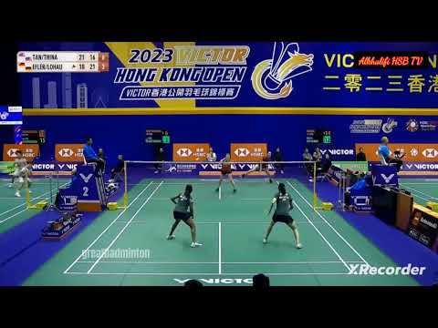 Linda Efler Isabel Lohau 🇩🇪 VS 🇲🇾 Pearly Tan Thinaah Muralitharan‼️Hongkongopen2023‼️