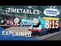 Thomas Friends Wonders Of Sodor Timetables Explained