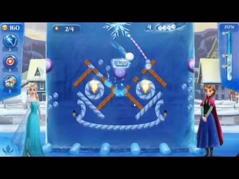 Frozen Free Fall: Icy Shot Level 32 - NO BOOSTERS ☃☃☃
