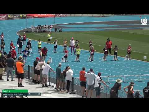 Boys U9 60M Hurdles Heat 2: 2023-24 State Combined Events Championships - Saturday