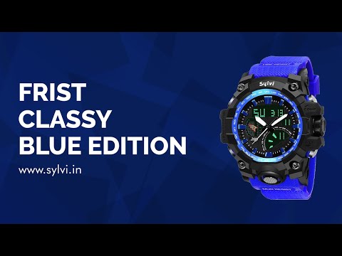 Best Sports Watches | Analog Digital Watch For Men - Sylvi Frist Classy Blue Watch ⌚💙