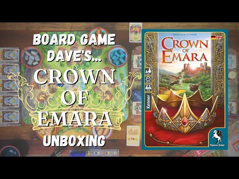 Action Selection, Unique Scoring, and a Double Rondel: Crown of Emara - Unboxing (4K)