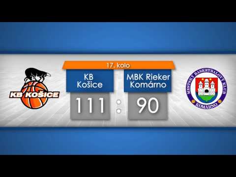 Highlights - 17. kolo Eurovia SBL 2016/2017: KB Košice - MBK Rieker Com-Therm Komárno