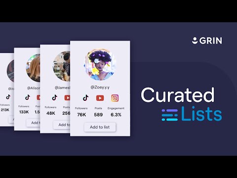 GRIN Makes Finding Influencers Simple With Curated Lists