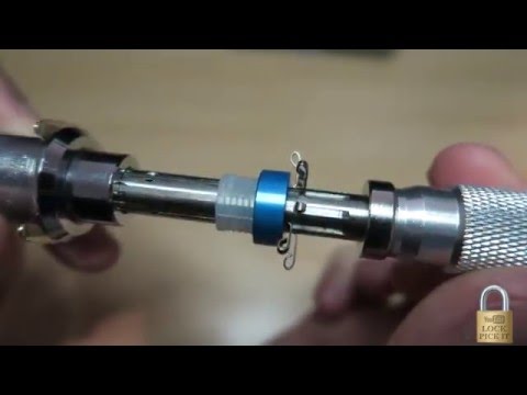 Huk Tubular 7 Pins Lock Pick Tool Set, Product demo and lock picking