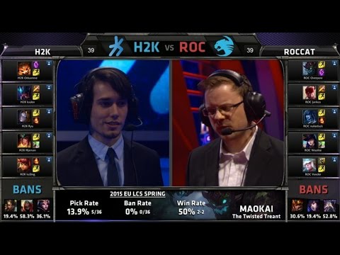 EU LCS H2k vs ROC Game 1 Highlights (EU LCS Spring 2015)