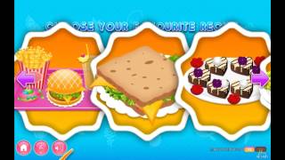 kids cooking, как приготовить пиццу, гамбургер и торт