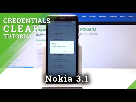 How to Clear Credentials in Nokia 3.1 - Wipe All Certificates