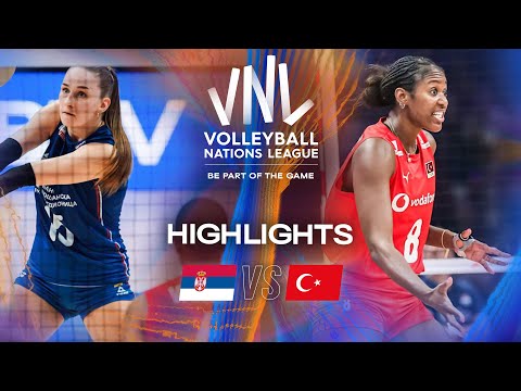Serbia 🇷🇸 vs. Türkiye 🇹🇷 - Highlights | Week 3 | Women's VNL 2025