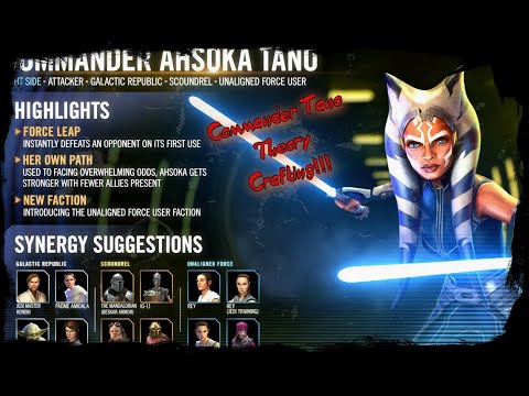 Commander Ahsoka Tano Theory Crafting!! Commander Tano new Plug and Play???  SWGOH, Galaxy of Heroes