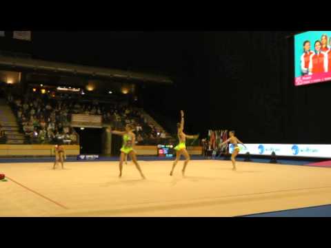 Berlin Masters 2015: Mehrkampf 2 Reifen/6 Keulen - Gruppe Russland (RUS)